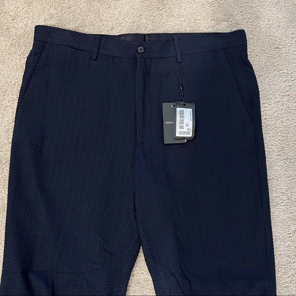 Giorgio Armani Drawstring trousers in 3D-effect fabric